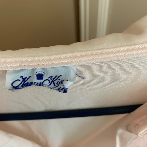 Vintage Nancy King Pink Long Nightgown Robe XXL - Picture 3 of 4